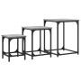 Mesas de centro apilables 3 pzas madera ingeniería gris Sonoma by , Coffee table - Ref: Foro24-838926, Price: 53,65 €, Discou...