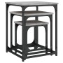 Mesas de centro apilables 3 pzas madera ingeniería gris Sonoma by , Coffee table - Ref: Foro24-838926, Price: 53,65 €, Discou...