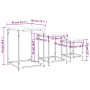 Mesas de centro apilables 3 pzas madera ingeniería gris Sonoma by , Coffee table - Ref: Foro24-838926, Price: 53,65 €, Discou...