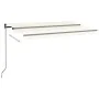 Toldo retráctil manual crema 400x350 cm de vidaXL, Toldos - Ref: Foro24-3069177, Precio: 341,96 €, Descuento: %