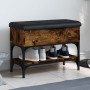 Banco zapatero madera de ingeniería roble ahumado 62x32x45 cm von , Bänke für Hallen und Lager - Ref: Foro24-835169, Preis: 5...