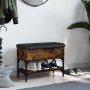 Banco zapatero madera de ingeniería roble ahumado 62x32x45 cm von , Bänke für Hallen und Lager - Ref: Foro24-835169, Preis: 5...