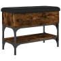 Banco zapatero madera de ingeniería roble ahumado 62x32x45 cm von , Bänke für Hallen und Lager - Ref: Foro24-835169, Preis: 5...