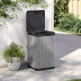Cubo de basura de exterior PP gris 38x38x65 cm von , Mülltonnen und Mülltonnen - Ref: Foro24-364225, Preis: 104,93 €, Rabatt: %