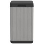 Cubo de basura de exterior PP gris 38x38x65 cm von , Mülltonnen und Mülltonnen - Ref: Foro24-364225, Preis: 104,93 €, Rabatt: %