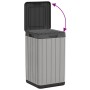 Cubo de basura de exterior PP gris 38x38x65 cm von , Mülltonnen und Mülltonnen - Ref: Foro24-364225, Preis: 104,93 €, Rabatt: %