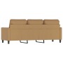 Sofá de 3 plazas terciopelo marrón 180 cm by , Sofas - Ref: Foro24-359216, Price: 317,63 €, Discount: %
