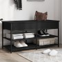 Banco zapatero madera de ingeniería negro 100x42,5x50 cm von , Bänke für Hallen und Lager - Ref: Foro24-839033, Preis: 90,67 ...