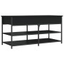 Banco zapatero madera de ingeniería negro 100x42,5x50 cm von , Bänke für Hallen und Lager - Ref: Foro24-839033, Preis: 90,67 ...