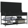 Banco zapatero madera de ingeniería negro 100x42,5x50 cm von , Bänke für Hallen und Lager - Ref: Foro24-839033, Preis: 90,67 ...