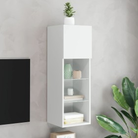 Mueble para TV con luces LED blanco 30,5x30x90 cm von , TV-Möbel - Ref: Foro24-837001, Preis: 57,39 €, Rabatt: %