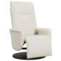 Sillón reclinable masaje con reposapiés cuero sintético crema von , Sessel - Ref: Foro24-356513, Preis: 232,77 €, Rabatt: %
