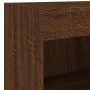 Mesita de noche de pared con luces LED roble marrón von , TV-Möbel - Ref: Foro24-837125, Preis: 40,45 €, Rabatt: %