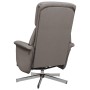 Sillón reclinable de masaje con reposapiés tela gris taupe by , Armchairs - Ref: Foro24-356674, Price: 204,19 €, Discount: %