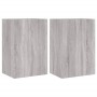 Muebles de TV de pared 2 uds madera gris Sonoma 40,5x30x60 cm von , TV-Möbel - Ref: Foro24-836921, Preis: 75,58 €, Rabatt: %