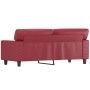 Sofá de 2 plazas de cuero sintético rojo vino 140 cm von , Sofas - Ref: Foro24-359420, Preis: 280,30 €, Rabatt: %