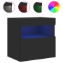 Mueble de TV de pared con luces LED negro 40x30x40 cm von , TV-Möbel - Ref: Foro24-837171, Preis: 38,28 €, Rabatt: %