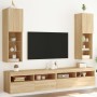 Muebles de TV con luces LED 2 uds roble Sonoma 30,5x30x102 cm von , TV-Möbel - Ref: Foro24-837020, Preis: 105,20 €, Rabatt: %
