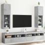 Muebles de TV con luces LED 2 uds gris hormigón 30,5x30x102 cm von , TV-Möbel - Ref: Foro24-837022, Preis: 104,65 €, Rabatt: %