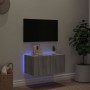 Mueble de TV de pared con luces LED gris Sonoma 60x35x31 cm von , TV-Möbel - Ref: Foro24-837277, Preis: 46,77 €, Rabatt: %