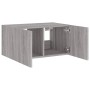 Mueble de TV de pared con luces LED gris Sonoma 60x35x31 cm von , TV-Möbel - Ref: Foro24-837277, Preis: 46,77 €, Rabatt: %