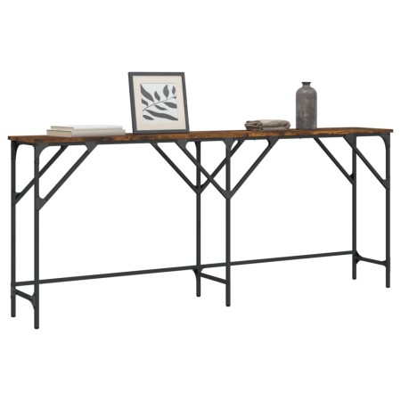 Mesa consola madera de ingeniería roble ahumado 180x29x75 cm von , Seitentische - Ref: Foro24-837764, Preis: 58,06 €, Rabatt: %