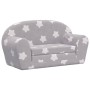 Sofá de niños de 2 plazas felpa suave gris claro con estrellas by , Baby and Toddler Furniture - Ref: Foro24-356998, Price: 7...