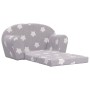 Sofá de niños de 2 plazas felpa suave gris claro con estrellas by , Baby and Toddler Furniture - Ref: Foro24-356998, Price: 7...
