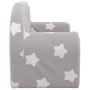 Sofá de niños de 2 plazas felpa suave gris claro con estrellas by , Baby and Toddler Furniture - Ref: Foro24-356998, Price: 7...
