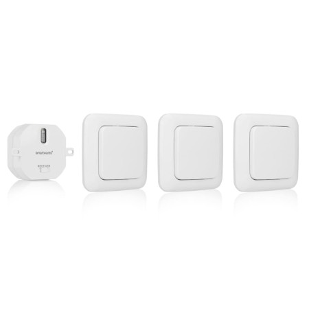 Smartwares Set de interruptores de luz dormitorio 