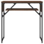 Mesa consola estante madera ingeniería marrón roble 75x30x75 cm by , Side tables - Ref: Foro24-837801, Price: 38,08 €, Discou...