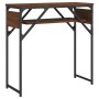 Mesa consola estante madera ingeniería marrón roble 75x30x75 cm by , Side tables - Ref: Foro24-837801, Price: 38,08 €, Discou...