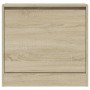 Zapatero de madera de ingeniería roble Sonoma 60x21x57 cm by , Shoe racks and shoe organizers - Ref: Foro24-839884, Price: 42...
