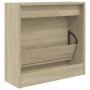 Zapatero de madera de ingeniería roble Sonoma 60x21x57 cm by , Shoe racks and shoe organizers - Ref: Foro24-839884, Price: 42...