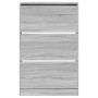Zapatero de madera de ingeniería gris Sonoma 80x21x125,5 cm von , Schuhregale und Schuhorganisatoren - Ref: Foro24-839929, Pr...