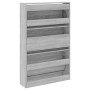 Zapatero de madera de ingeniería gris Sonoma 80x21x125,5 cm von , Schuhregale und Schuhorganisatoren - Ref: Foro24-839929, Pr...