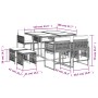 Set comedor de jardín 9 pzas con cojines ratán sintético beige by , Garden sets - Ref: Foro24-3211504, Price: 391,14 €, Disco...