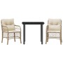 Sillas y mesita de jardín 3 piezas ratán sintético cojín beige by , Garden sets - Ref: Foro24-3212145, Price: 283,53 €, Disco...