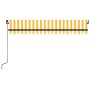 Manuell einziehbare Markise mit gelber und weißer LED 350x250 cm von vidaXL, Markisen - Ref: Foro24-3069083, Preis: 422,53 €,...