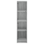 Aparador con puertas de vidrio gris Sonoma 35x37x142 cm de , Aparadores - Ref: Foro24-836439, Precio: 121,23 €, Descuento: %