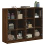 Estantería con puertas madera marrón roble 136x37x109 cm by , Sideboards - Ref: Foro24-3206516, Price: 240,97 €, Discount: %