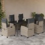 Set comedor jardín 7 pzas y cojines ratán sintético gris claro von , Gartensets - Ref: Foro24-3212849, Preis: 936,49 €, Rabat...