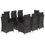 Set de comedor de jardín 9 pzas y cojines ratán sintético negro von , Gartensets - Ref: Foro24-3213117, Preis: 1,00 €, Rabatt: %