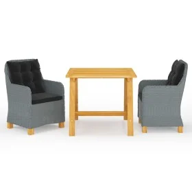 3-piece light gray garden dining set by vidaXL, Garden sets - Ref: Foro24-3068734, Price: 381,09 €, Discount: %