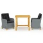 Hellgraues 3-teiliges Garten-Essset von vidaXL, Gartensets - Ref: Foro24-3068734, Preis: 380,52 €, Rabatt: %