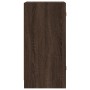 Armario auxiliar puertas de vidrio marrón roble 35x37x75,5 cm by , Sideboards - Ref: Foro24-836405, Price: 51,11 €, Discount: %