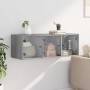 Mueble de pared puertas de vidrio gris Sonoma 102x37x35 cm von , Schließfächer und Lagerschränke - Ref: Foro24-836516, Preis:...