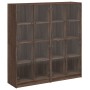 Estantería con puertas madera marrón roble 136x37x142 cm von , Sideboards - Ref: Foro24-3206523, Preis: 246,94 €, Rabatt: %