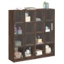 Estantería con puertas madera marrón roble 136x37x142 cm von , Sideboards - Ref: Foro24-3206523, Preis: 246,94 €, Rabatt: %