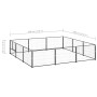 Perrera acero 9 m² negra von , Hundehütten und Zäune - Ref: Foro24-3082127, Preis: 234,32 €, Rabatt: %